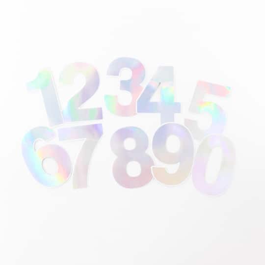 Holographic Numbers Vinyl Stickers by Recollections™
